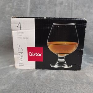 Cristar Brandy Goblets 11.75 Oz. 4 Pc Set